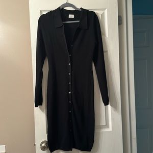 Black Aritzia Knit Dress Size L